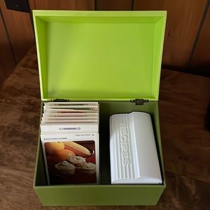 Vintage 1971 Betty Crocker Recipe Card Library Green Box Many Recipes +more